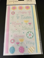 Easter Spring Scrapbook Sticker Chipboard Embellishments Mixed Brands Lot Of 5