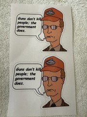 2 Dale Gribble Rusty Shackleford King Of The Hill Decal Water Bottle Sticker