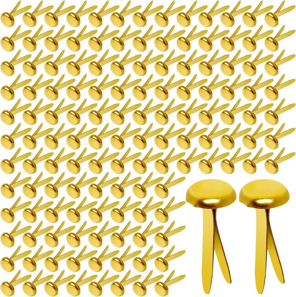 Paper Brass Fasteners 3 4 Inch Metal Brads 300 Pack for Crafts and DIY