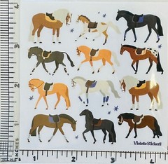 Violette Stickers Riding Horses Crafts Planner Supply Scrapbook Equestrian