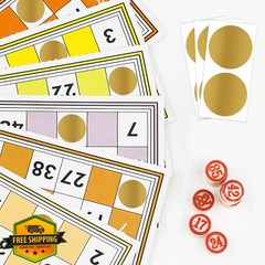 GUEER 100 Gold 2 inch Scratch Off Stickers