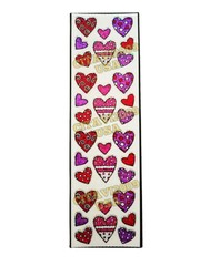 HAMBLY STUDIOS PRISMATIC STICKERS PINK PURPLE RED HEART VINTAGE COLLECTABLE RARE
