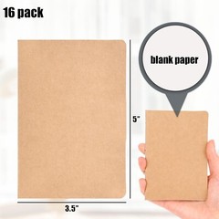 Koogel 16PCS Mini Notebooks Bulk, Blank Pocket Notebooks 3.5 x 5in