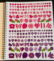Mrs. Grossman’s 600+ Sticker Collages – 5 Stencils and 15 Sheets Art Paper NEW!