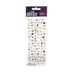 Adhesive Cats | Kitty Stickers | Tiny Cat Stickers – 102 Pcs (nm8600075)