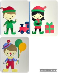 Paper Dolls Halloween Dress Up Die Cut Scrapbooking Embellishments