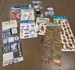 Huge Lot of Scrapbooking Stickers Alphabet Poolside Summer Fun School & More