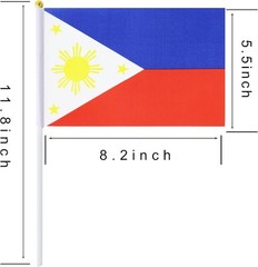 Vibrant 25 Pack Handheld Philippines Flags – Perfect for Parties & Celebrations
