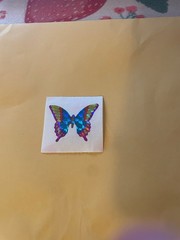 Vintage 1980s Great Seven Prism Butterfly Sticker