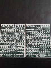 Creative Memories – Mini ABC/123 – Green Classy Stickers – One Sheet