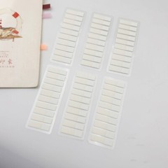 120Pcs White Clear PET Label Repositionable Writable Book Page Marker Bookmarks