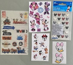 Large Lot of Disney Stickers& Alphabet Punches! Jolee’s Boutique, EK Success