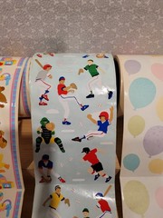 Mrs. Grossman’s Baby Toys Baseball Players Balloons Princess Sticker Roll Lot