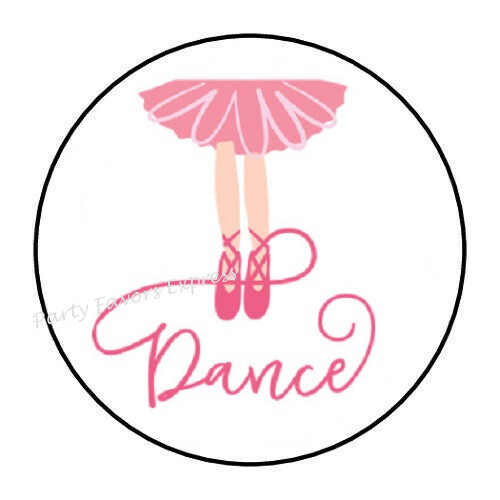 DANCE BALLERINA BALLET ENVELOPE SEALS LABELS STICKERS PARTY FAVORS
