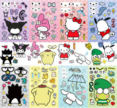 24 Sheets Stickers for Teens and Adults – Hello Cat, Kuromi, My Melody