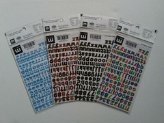 Making Memories Acid/Lignin Free Creative Letter Number Stickers Designer Chunky