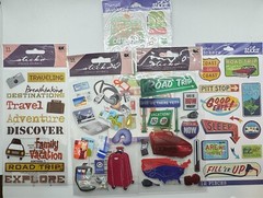 Sticko Scrapbook Stickers – Travel Theme – Vacation, Adventure-Themed – Stickers