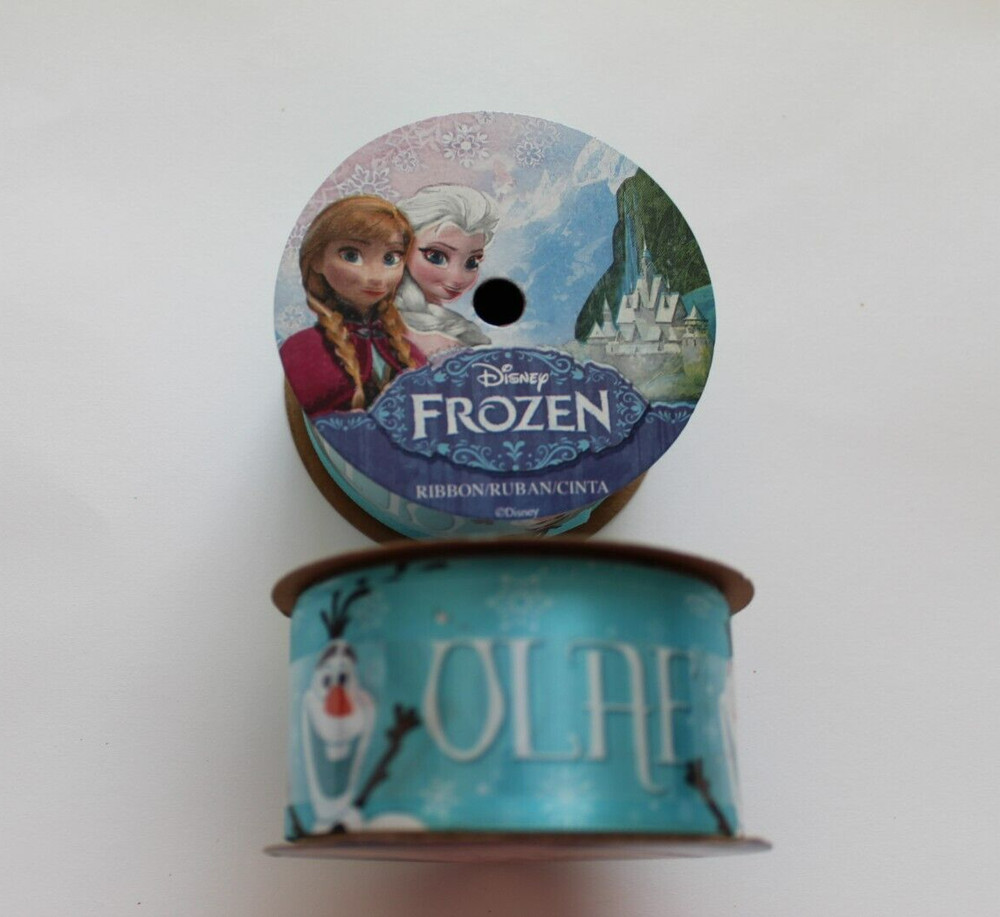 **NEW**DISNEY FROZEN – «OLAF Ribbon» New 1- 1/2″ x 9ft
