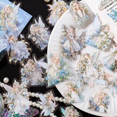 Flower Elf Fairy PET Stickers Scrapbooking Bullet Journals Diary Card DIY Crafts