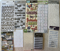 Studio 18 Recollections Scrapbooking Stickers LOT of 90 Alphabet Phrases LOOK!