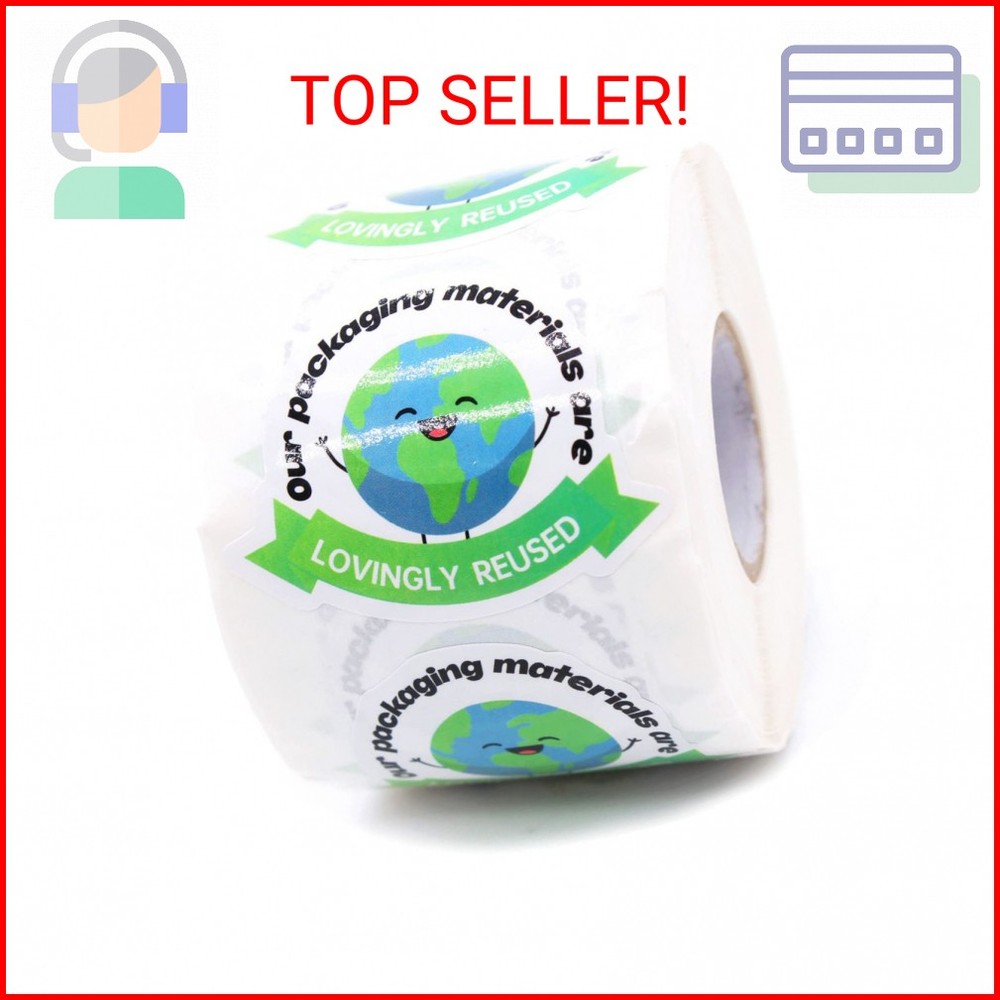 Cute Small Business Stickers,Funny Our Packaging Materials are Lovingly Recyclin