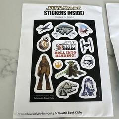 Scholastic Book Clubs Star Wars Reads Roll Into Reading Sticker Sheets 2-Pack