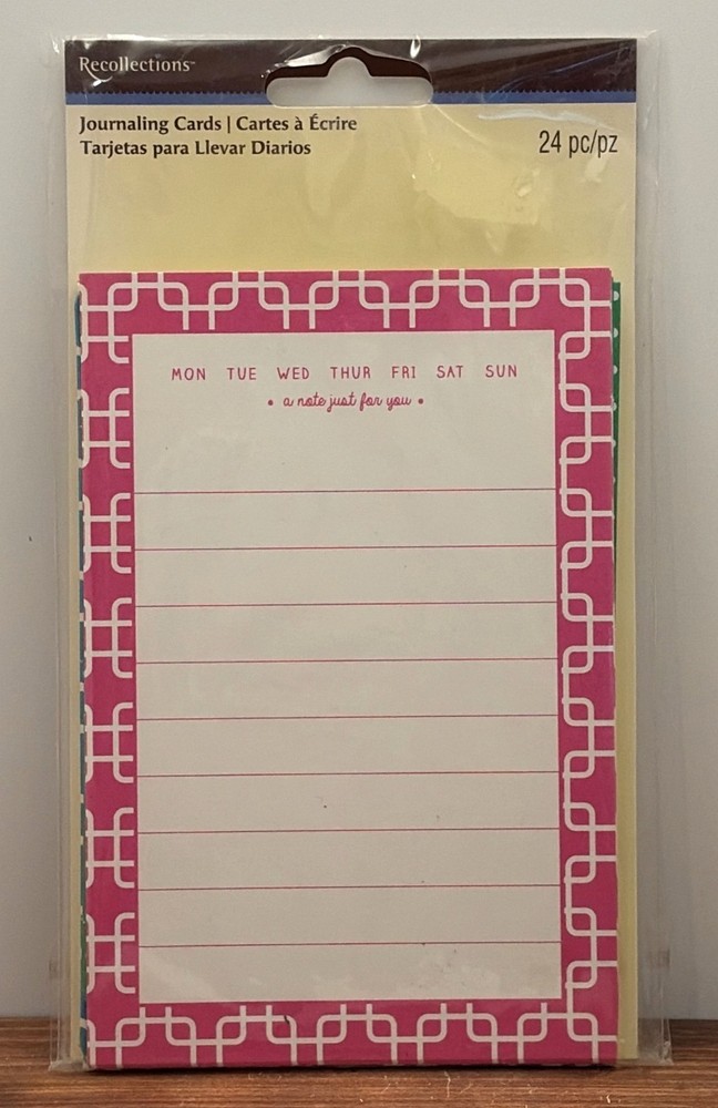 Recollections 314840 Journaling Cards 4×6 Inches 24-Pack Assorted Designs