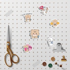 100 Pcs Minimalist Cute Kawaii Marie Cat Journal Stickers – Girly Decor for Diar