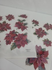 Vintage 1990s Holiday Christmas Mixed Sticker Sheets Hallmark Hobby lobby Ect