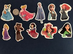Disney Stickers – Lot of 10 – Disney Princesses – New – Free Shipping