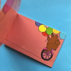 Vintage 80s TREND Sticker Book Saver Album 1983 I Love Stickers Pig & Balloons