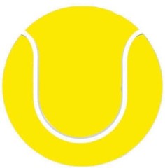 1 sheet Scrapbook Textured Die Cut TENNIS BALL Reminisce RS005