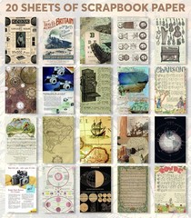 Fayware 411 Vintage Washi Stickers & 20 Scrapbook Papers A5, Lost Treasures