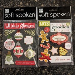 18 Pc Scrapbooking Kit Embellishments Stamp Kit Stickers me & my BIG ideas NEW