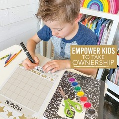 Kids Behavior Sticker Chart, 25 Reward Charts, Gold Star Incentives