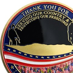 AtSKnSK 24 PCS Military Veterans Challenge Coin Appreciation Gift Thank You f…