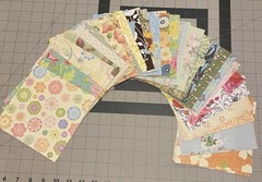 HUGE 6×6 SCRAPBOOK PAPER & CARD STOCK ~50 sheets~Floral & Patterns~NEW