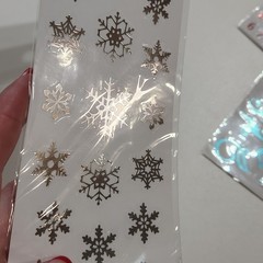 ArtMinds Metallic Adornments Christmas Holiday Stickers Sheet Letters Shiny Foil