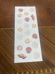 Vintage Creative Memories Seashells Sticker Strip 2×5 Inches