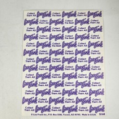 Vintage Lisa Frank Sticker Sheet Unicorns in Hearts S168 1990s 4.5×6″