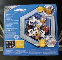 Make It Real Disney: Window Art Mosaic – Mickey & Friends – 66 pcs Reusable NIB