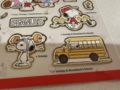 (Set Of 2) Peanuts Snoopy Foil Stickers