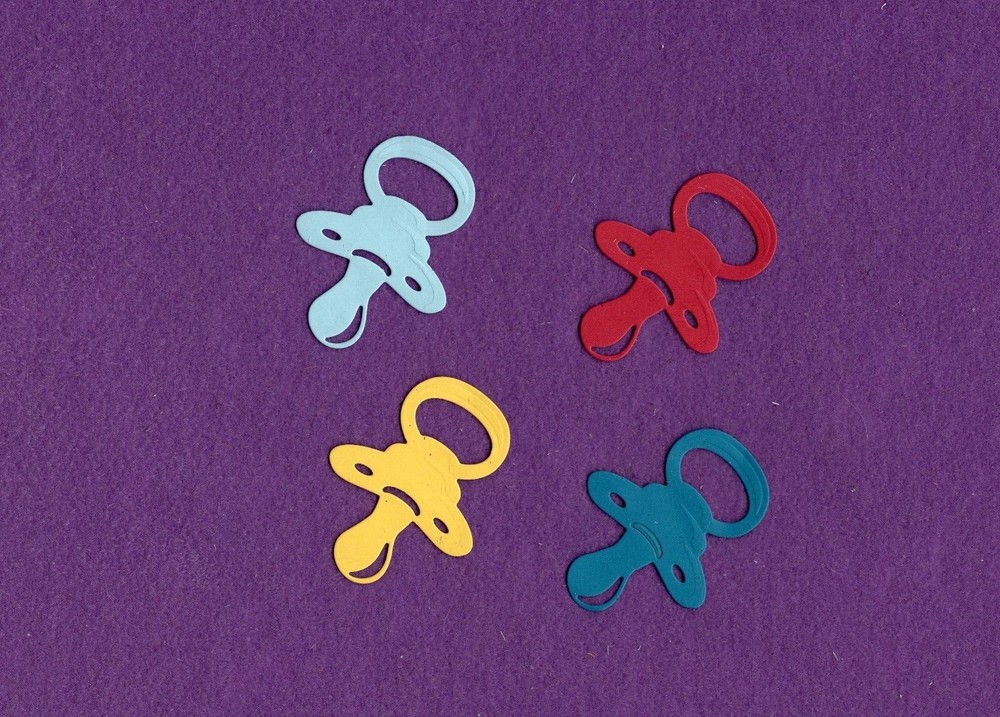 PACIFIER # 3 baby die cuts scrapbook cards