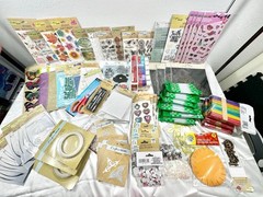 Crafter’s Square Mixed Craft Lot: Stickers, Clear Stamps, Die, Googly Eyes