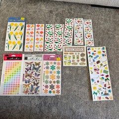 Vintage Scrapbook Sticker Lot Miss Elizabeth Stickopotamus Travel Spring Floral