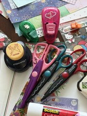 Huge Lot of Scrapbooking Art Supplies Mixed Lot Stickers Tools Paper & More
