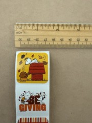 Peanuts Snoopy Fall Autumn Thanksgiving Stickers Sticker Sheet Scrapbook Schulz