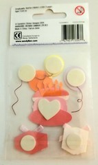 Scrapbooking Craft Stickers Sandylion Birthday Cake Balloons Presents New Sealed