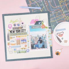American Crafts COAST TO COAST ICONS (76pc) EPHEMERA DIE CUTS scrapbooking