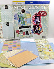 BABY BOY Theme Scrapbook Kit 12×12 Paper, Sticker, Embellishments, Tags ETC (B)